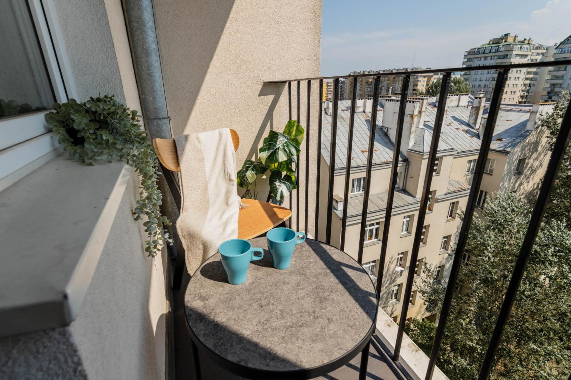 Blue Matcha Premium Apartment Okopowa Warschau Buitenkant foto