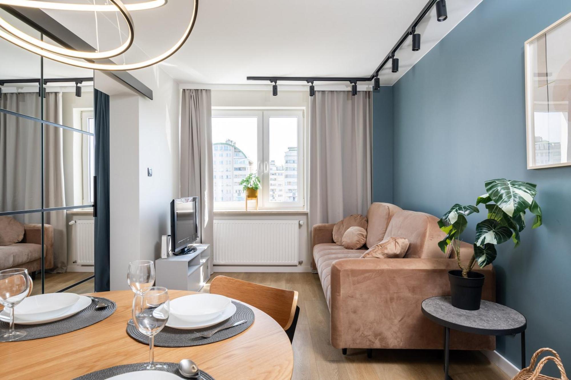 Blue Matcha Premium Apartment Okopowa Warschau Buitenkant foto