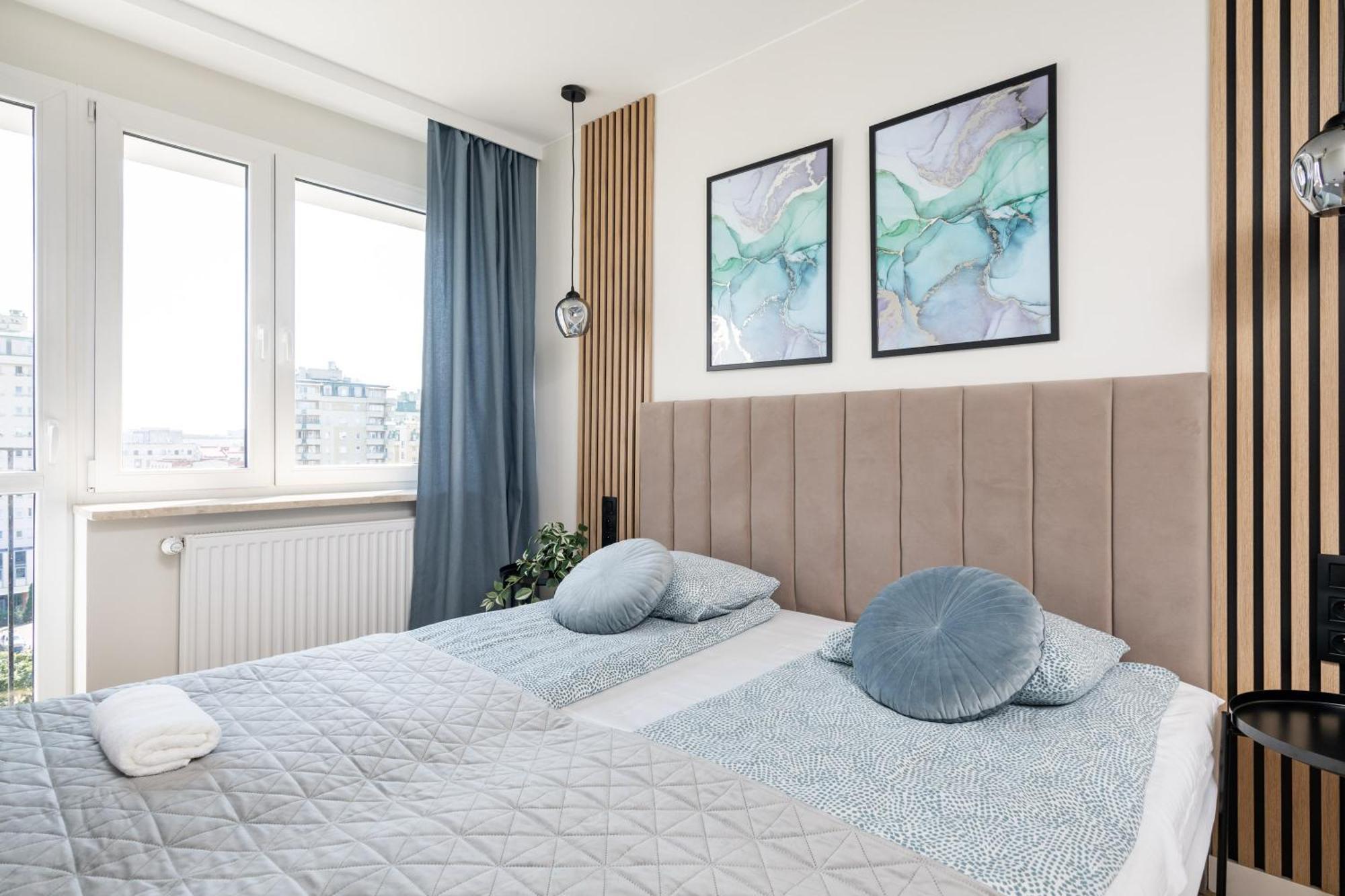 Blue Matcha Premium Apartment Okopowa Warschau Buitenkant foto