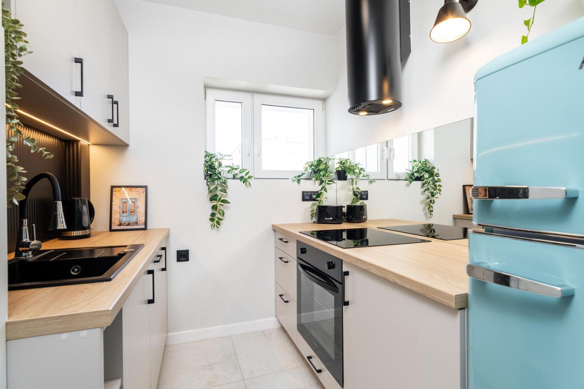 Blue Matcha Premium Apartment Okopowa Warschau Buitenkant foto